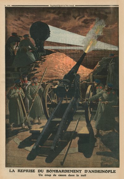 Bombardierung von Andrinople erneut, Titelbild von 